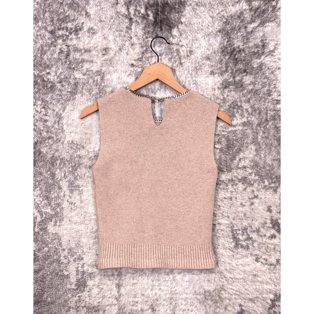 REISS Necklace Trim Sweater Vest XS Womens Wool Blend - Picture 3 of 7